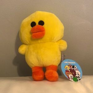 LINE Friends Sally 7" Yellow Chick Plush Stuffed Animal